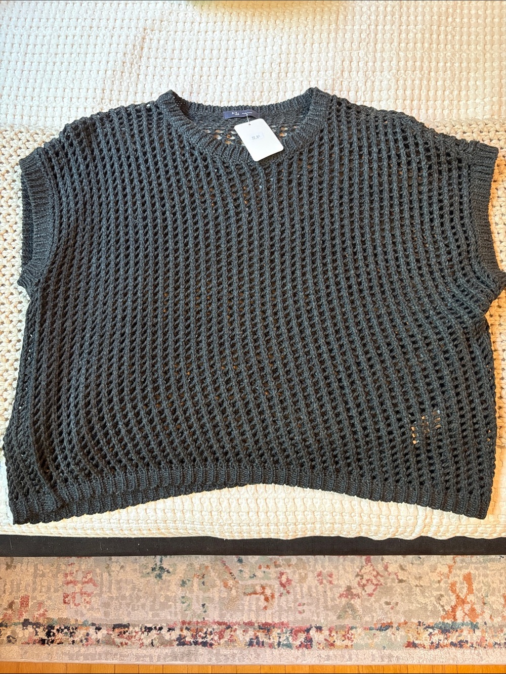 Black Knit Sleeveless Top